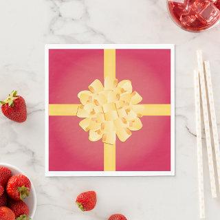 Ribbon And Bow Paper Napkins