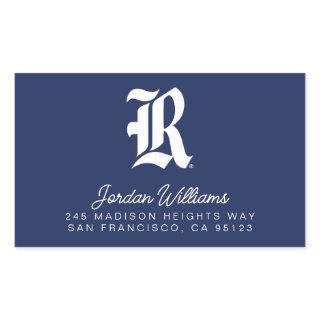 Rice University Iconic Letter Emblem Rectangular Sticker