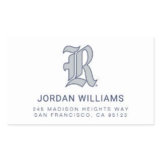 Rice University Iconic Letter Emblem Rectangular Sticker