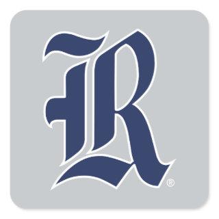 Rice University Iconic Letter Emblem Square Sticker