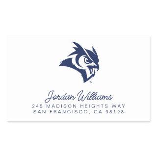 Rice University Owl Logo Rectangular Sticker
