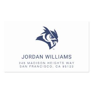 Rice University Owl Logo Rectangular Sticker