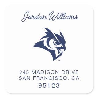 Rice University Owl Logo Square Sticker