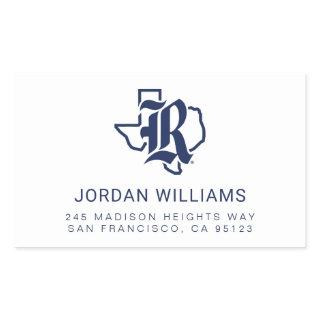 Rice University Texas Emblem Rectangular Sticker