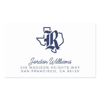 Rice University Texas Emblem Rectangular Sticker