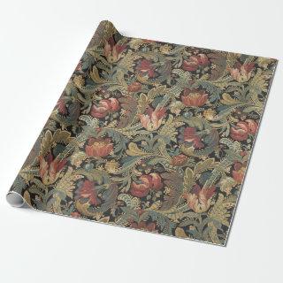 Rich Floral Tapestry Brocade Antique Classic