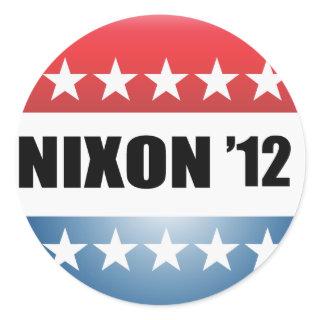 RICHARD NIXON CLASSIC ROUND STICKER