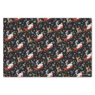 Rick and Morty | Christmas Reindeer Sleigh Pattern Tissue Paper