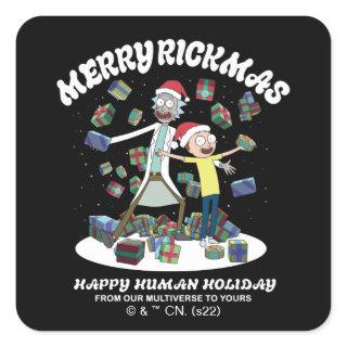 Rick and Morty | Merry Rickmas Presents Square Sticker