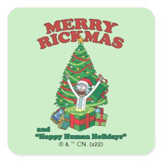 Rick and Morty | Portal Rick Merry Rickmas Square Sticker