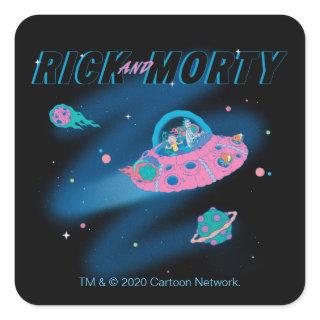 RICK AND MORTY™ | Traveling Through Space Square Sticker