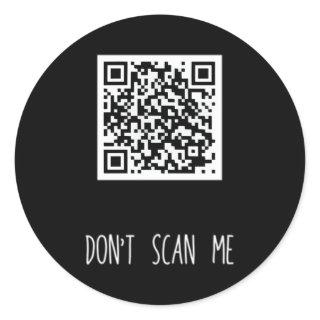 Rick Roll Small Qr Scan Code Joke Classic Round Sticker