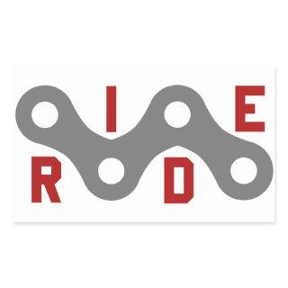 Ride (Chain) Rectangular Sticker