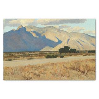 Ridge and Rillito, Arizona by Maynard Dixon Tissue Paper