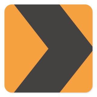Right Turn Road Sign Stickers