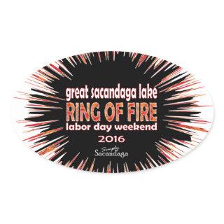 Ring Of Fire 2016 Oval Sticker