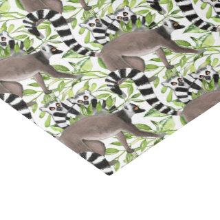 Ring-tailed Lemurs in the jungle Tissue Paper