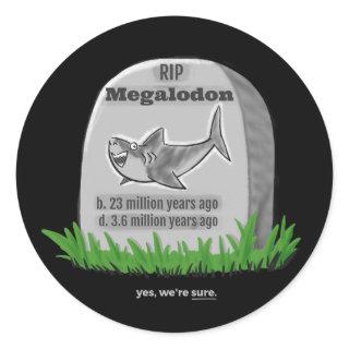 RIP Megalodon Sticker