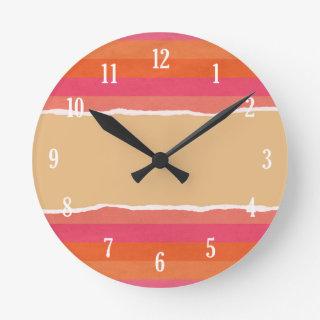 Ripped christmas  round clock