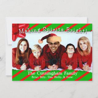 Ripped  Family Christmas Holiday Card