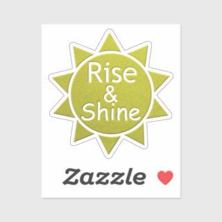 Rise And Shine Paper Cut Art Print Sticker