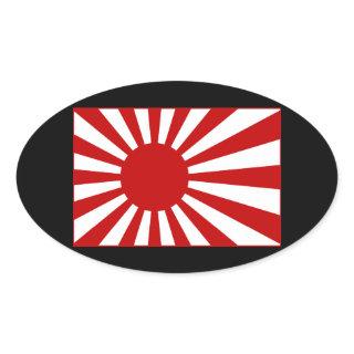 Rising Sun2 Oval Sticker