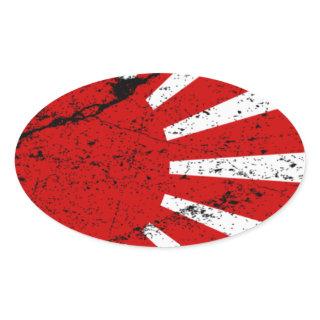 Rising Sun Oval Sticker