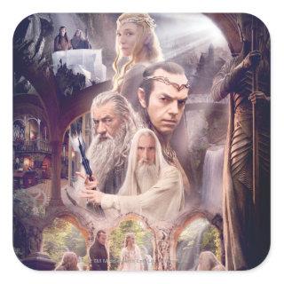 Rivendell Character Collage Square Sticker