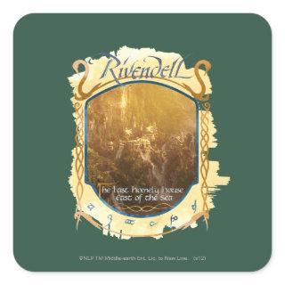 Rivendell Graphic Square Sticker