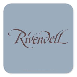 Rivendell Name Solid Square Sticker