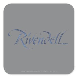 Rivendell Name Textured Square Sticker