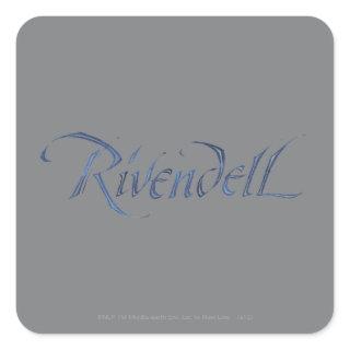 Rivendell Name Textured Square Sticker