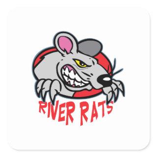 RIVER RATS SQUARE STICKER
