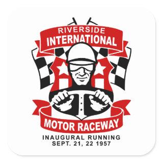 Riverside International Raceway Square Sticker