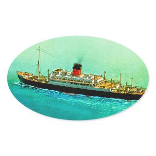 RMS Parthia Oval Sticker