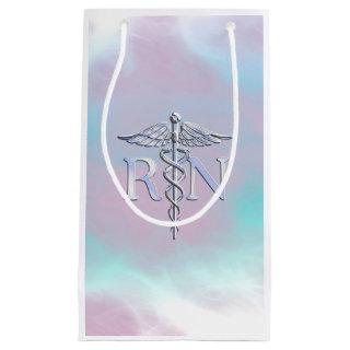 RN Caduceus Medical Mother Pearl Decor Small Gift Bag