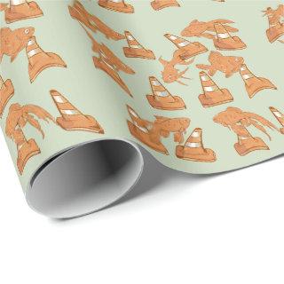 Road Cones and orange goldfish