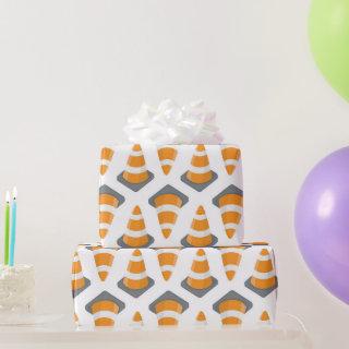 Road Construction cone pattern party paper