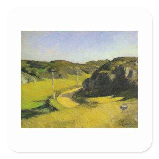 Road in Maine - Edward Hopper Square Sticker