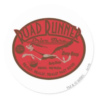 ROAD RUNNER™ Drive Thru 2 Classic Round Sticker