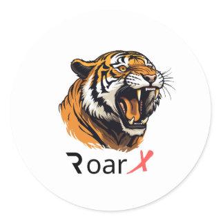 Roar in Style: Majestic Tiger Face sticker