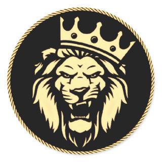 Roaring King Lion Sticker