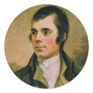 Robert Burn, celebrating Burn's night Classic Round Sticker