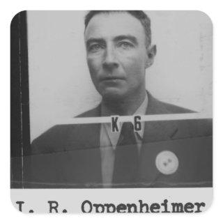 Robert Oppenheimer Square Sticker
