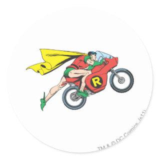 Robin & Cycle Classic Round Sticker