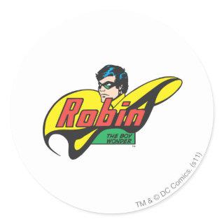 Robin The Boy Wonder Classic Round Sticker