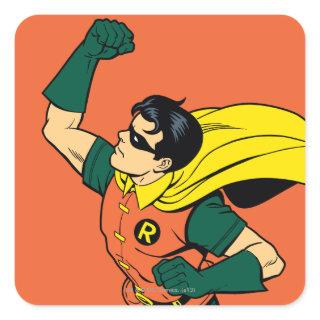 Robin Uppercut Square Sticker