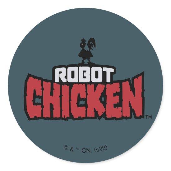 Robot Chicken Logo Classic Round Sticker