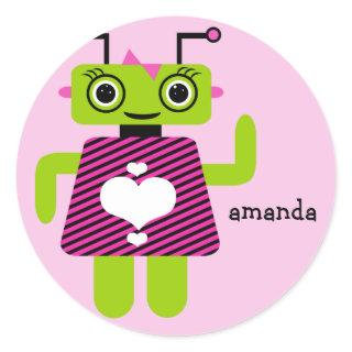 Robot Girl Sticker