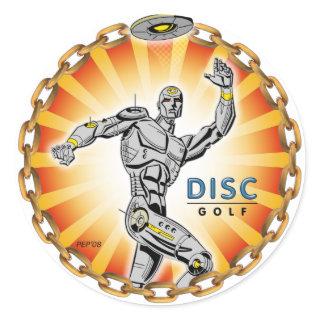 Robot Thrower #2 Classic Round Sticker